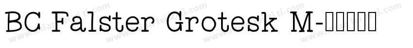 BC Falster Grotesk M字体转换